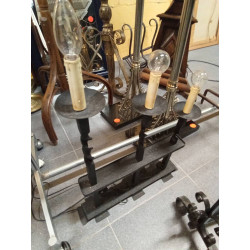 LÁMPARA 3 VELAS NEGRA