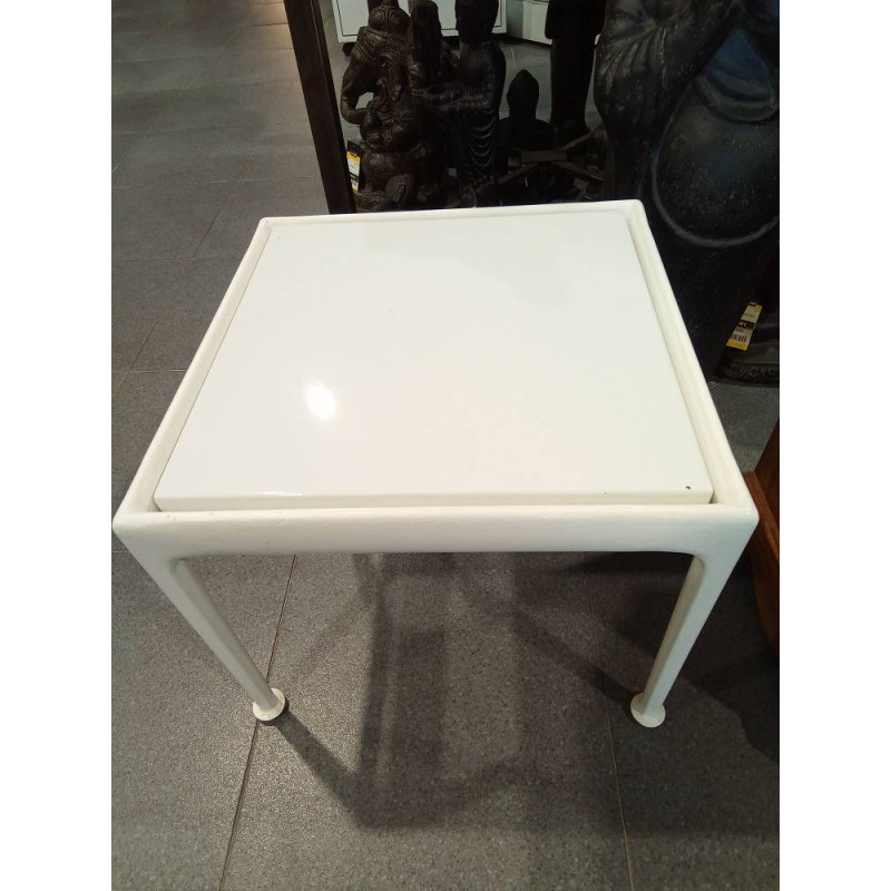 MESA AUX HIERRO Y CERAMICA ESMALTADA