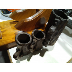 CONJUNTO JARRAS MADERA