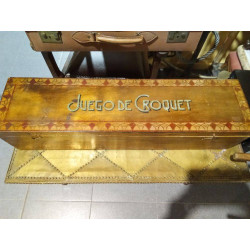 JUEGO CROQUET 8 JUGADORES ANTIGUO