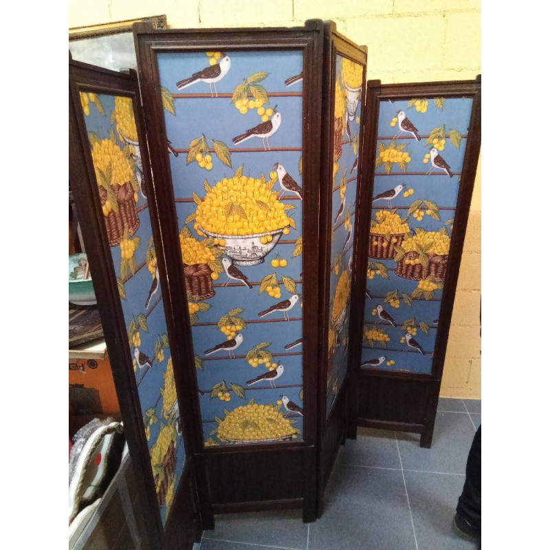 BIOMBO ANTIGUO PÁJAROS 