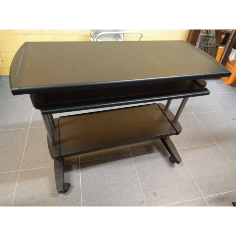 ESCRITORIO RUEDAS NEGRO