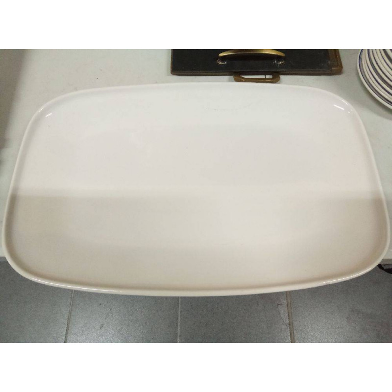BANDEJA CERÁMICA BLANCA