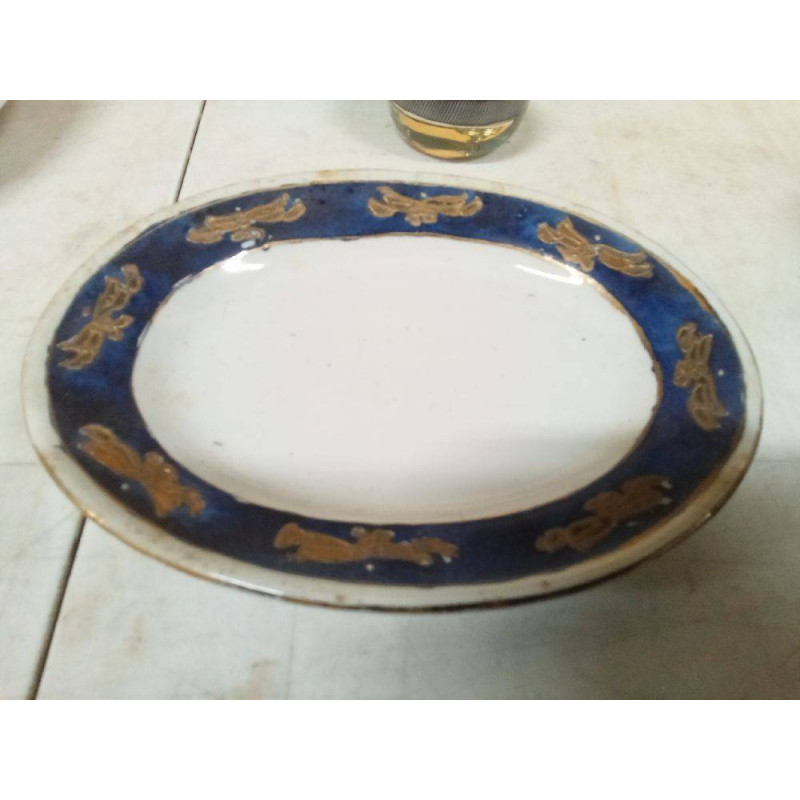 BANDEJITA AZUL DORADO