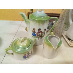 3 PIEZAS CAFÉ ANTIGUO