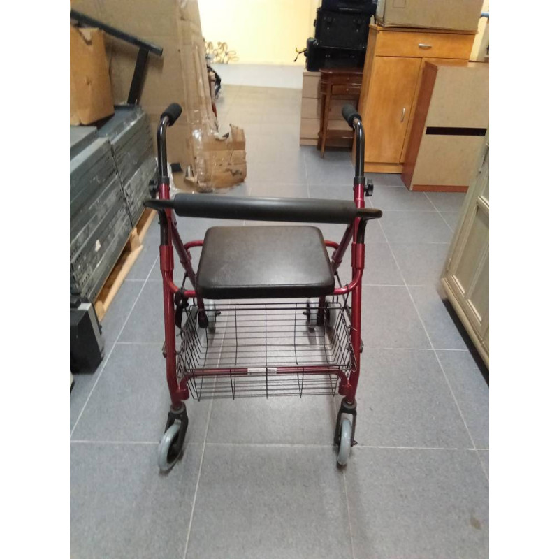 ANDADOR CON ASIENTO Y CESTILLA