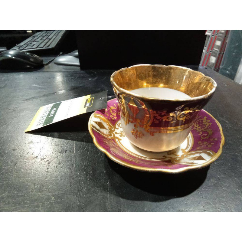 TAZA CON PLATO ANTIGUOS