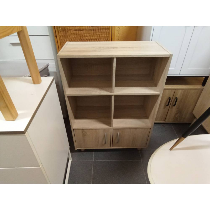 MUEBLE AUXILIAR 4 HUECOS 2 PUERTAS 