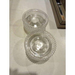 JUEGO 6 PLATOS PAN CRISTAL