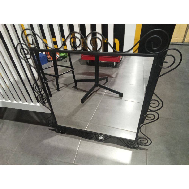 ESPEJO METAL NEGRO
