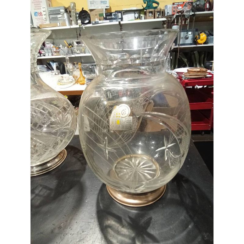 JARRON CRISTAL PLATA