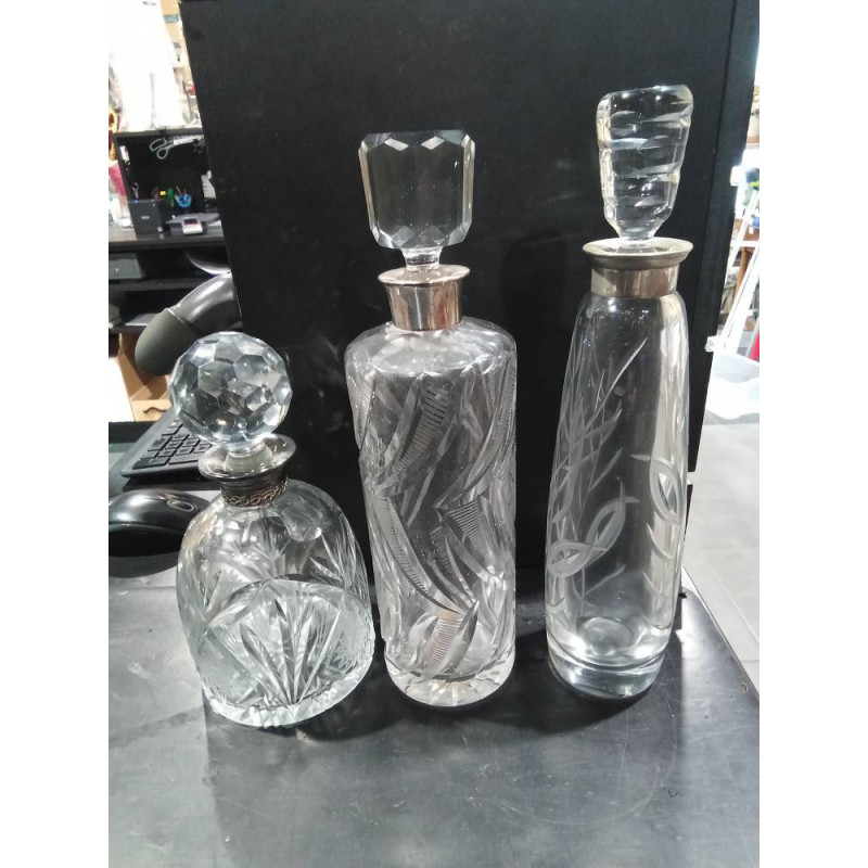 LICORERA TALLADA PLATA