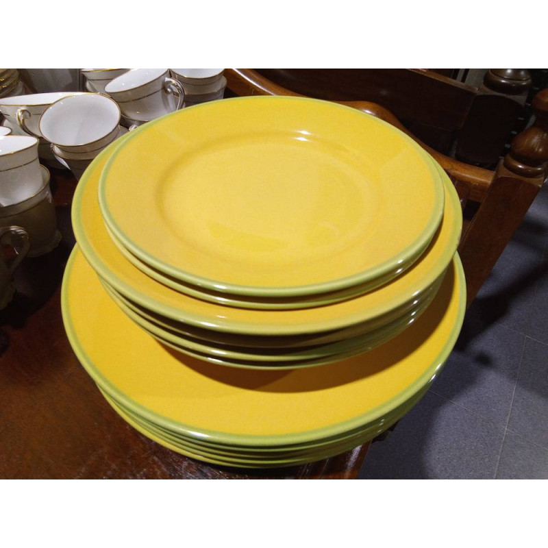 CONJ. PLATOS AMARILLO VERDE