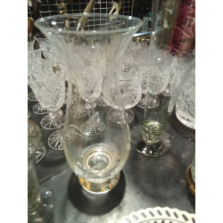 JARRÓN CRISTAL PLATA