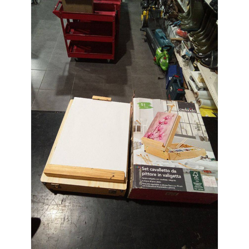 CABALLETE CON ESTUCHE PINTURAS