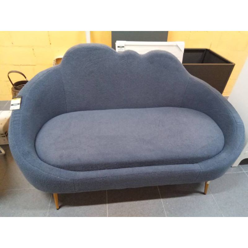 SOFA POLIESTER METAL 155X75X92 NUBE BORREGUITO