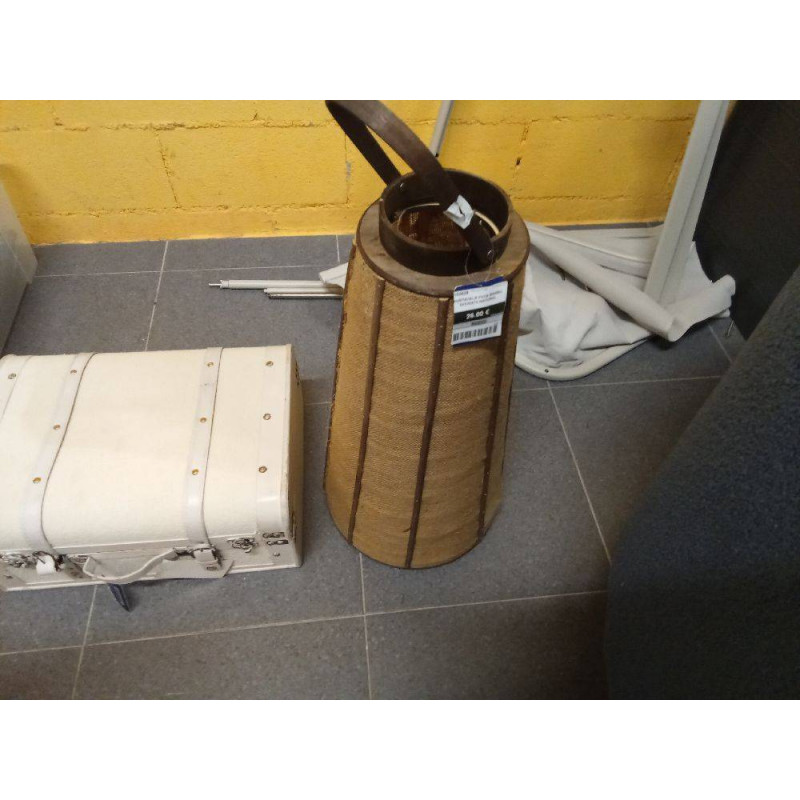 PORTAVELA YUTE BAMBU 30X30X73 NATURAL