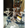 CANDELABRO BAÑO PLATA