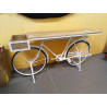 CONSOLA HIERRO MANGO 195X40X91 BICICLETA