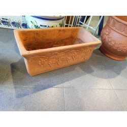 MACETA RECTANGULAR FLORES