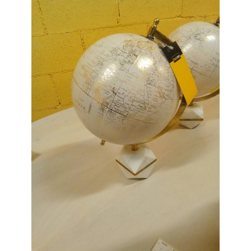 GLOBO TERRAQUEO PVC MARMOL 22X20X30