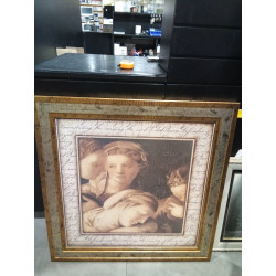 CUADRO DAMAS 85X85