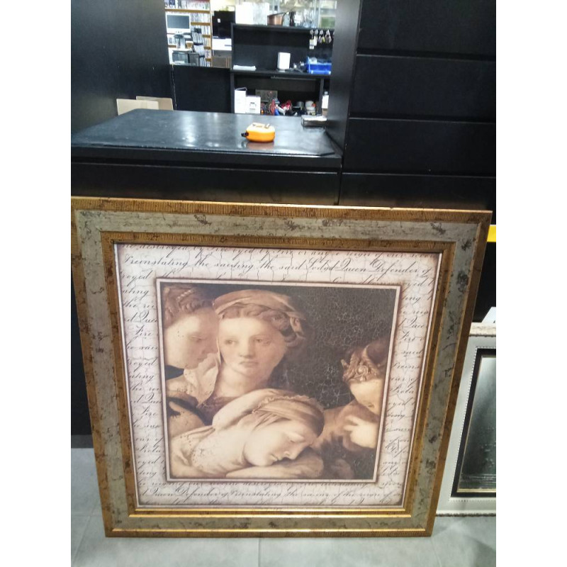 CUADRO DAMAS 85X85
