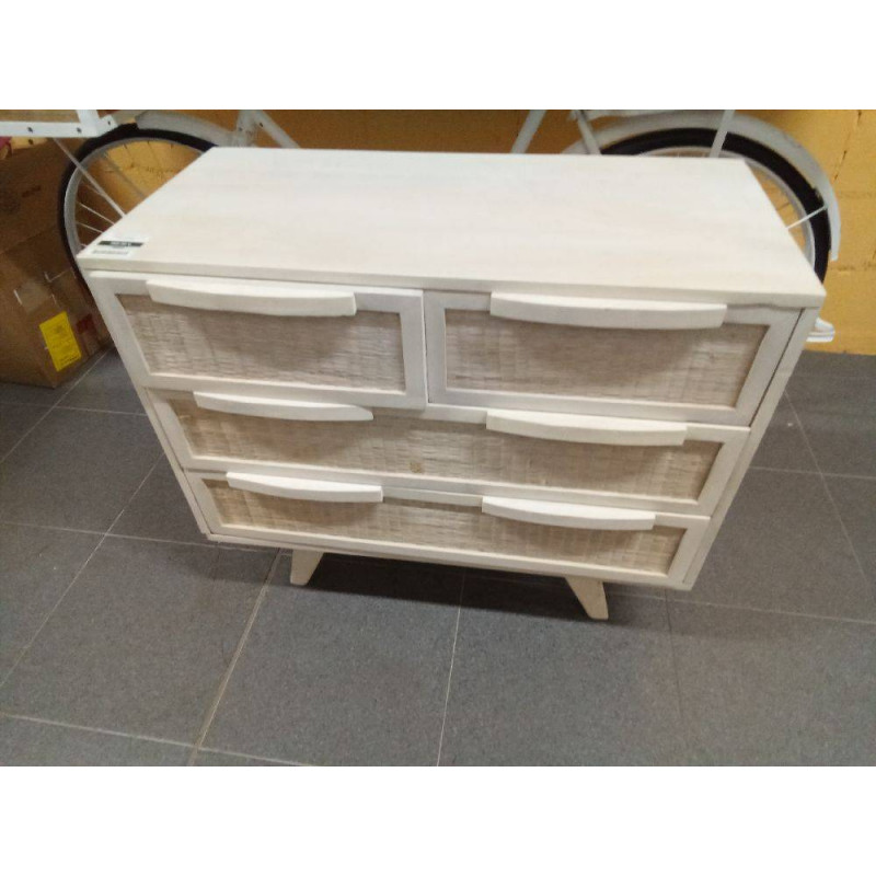 COMODA MANGO RATAN 85X40X75 BL 