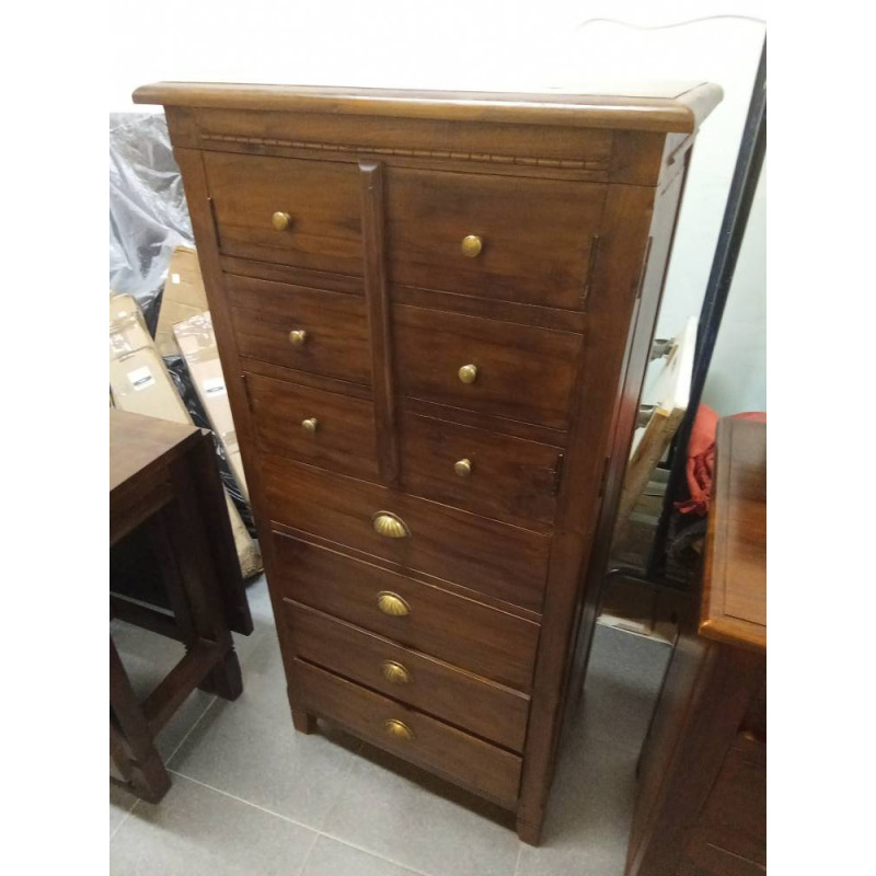 MUEBLE MADERA AUXILIAR 2PUERTAS 4CAJ.