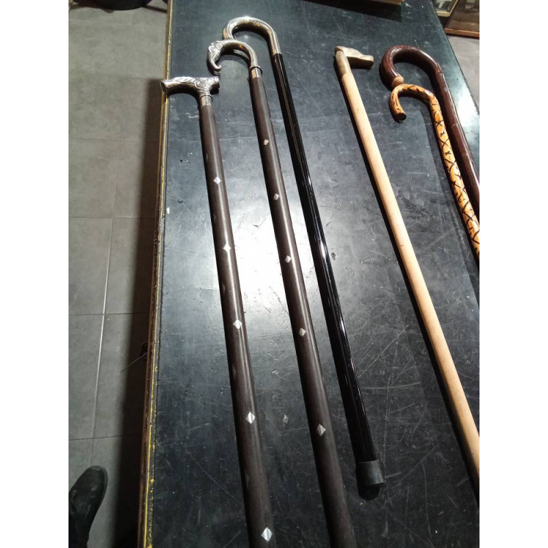 BASTON EMPUÑADURA METALICA