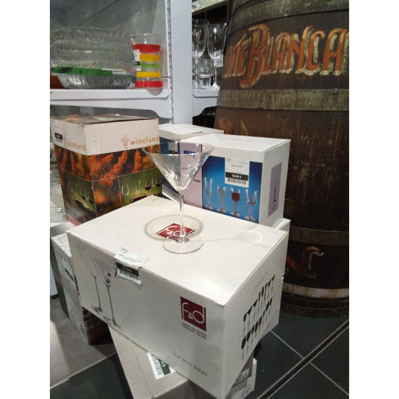 JUEGO 6 COPAS COCTELERIA CRISTAL QUALITI