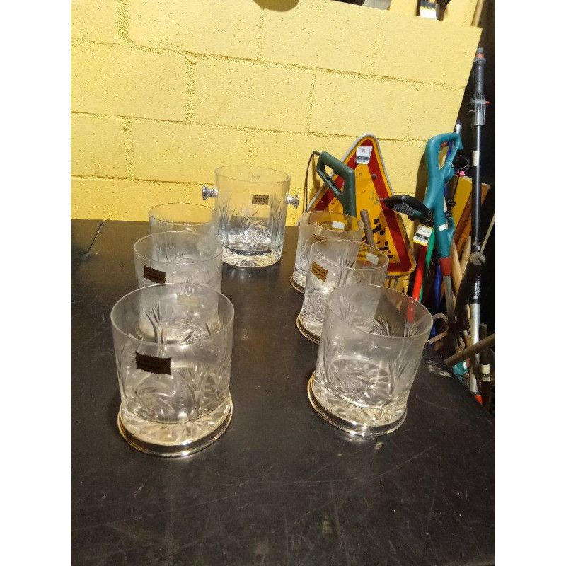 JGO CUBITERA VASOS PLATA TALLADO