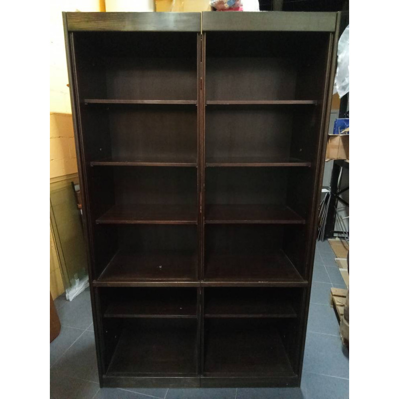 LIBRERÍA WENGUE 12 HUECOS 124X46X204,5CM