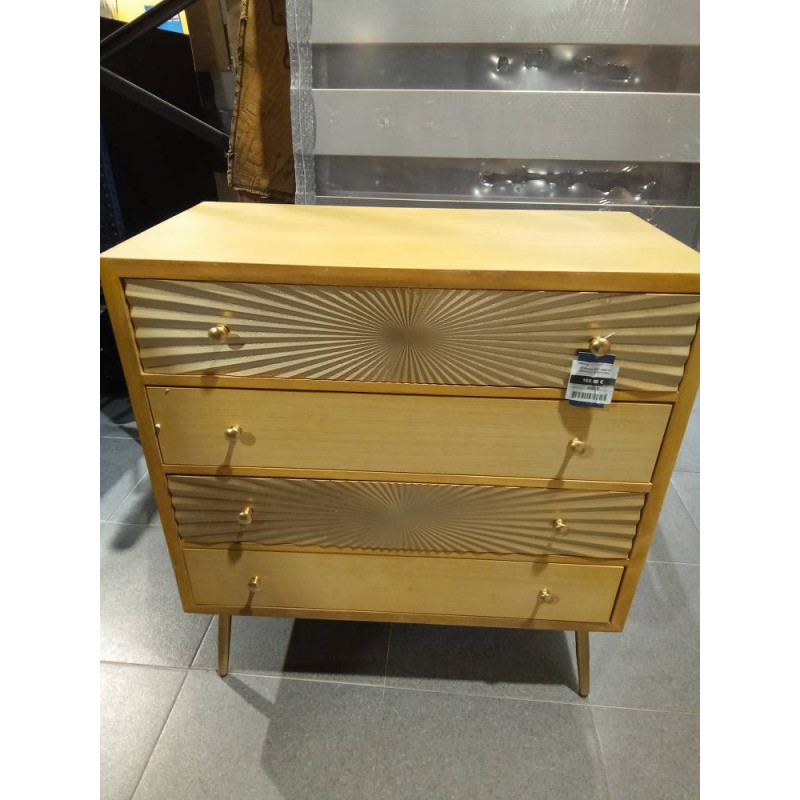COMODA MDF ABETO 80X40X87,5 NATURAL
