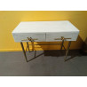 CONSOLA MANGO HIERRO 90X45X74 LAZO BLANCO