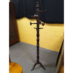PERCHERO TORNEADO MADERA