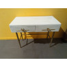 CONSOLA MANGO HIERRO 90X45X74 LAZO BLANCO