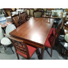 MESA COMEDOR Y 6 SILLAS 140X90 EXTENSIBLE