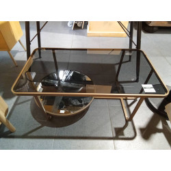 MESA CENTRO METAL CRISTAL...