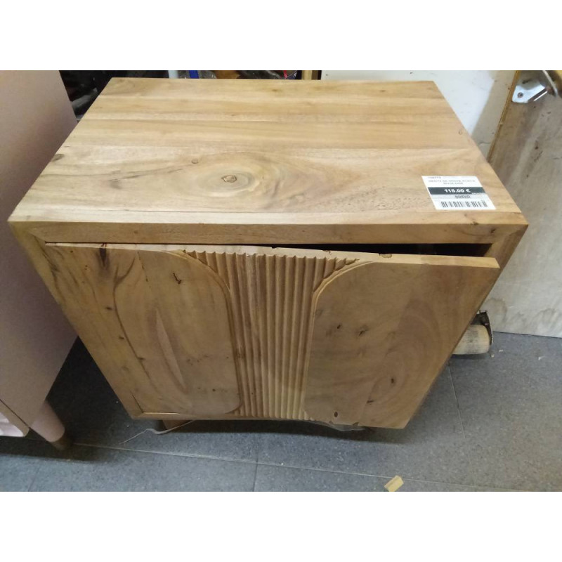 MESITA DE NOCHE ACACIA 50X35,5X55