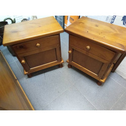 MESITAS MADERA PAREJA 1P.1CAJ.