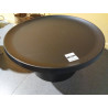 MESA CENTRO METAL 75X75X38 NEGRO