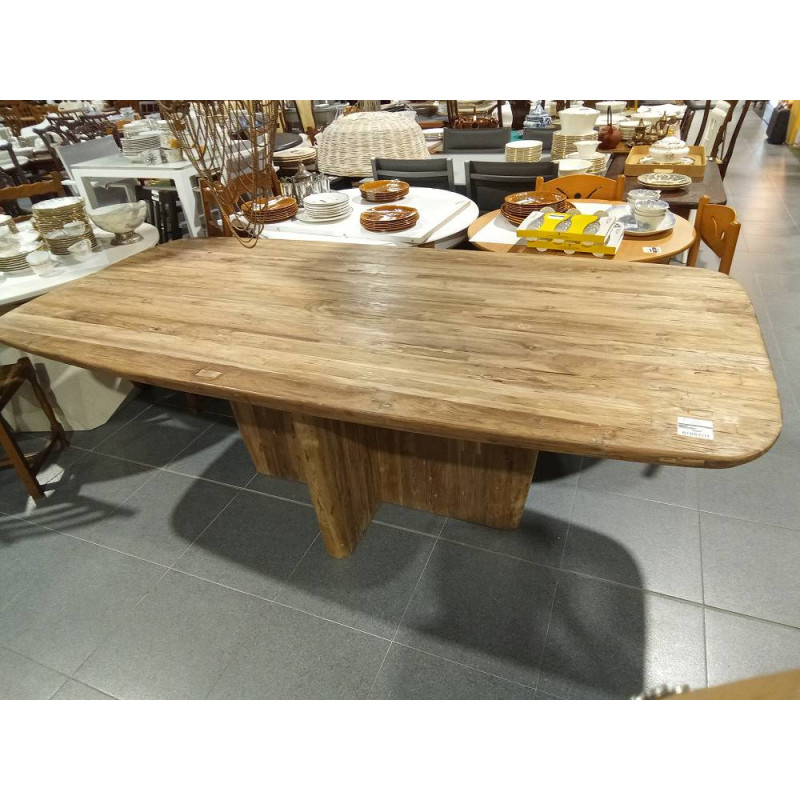 MESA COMEDOR TECA RECICLADA 220X110X78 NATURAL