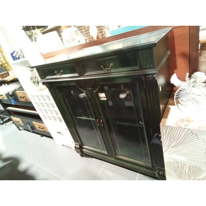 MUEBLE AUXILIAR CHIMENEA VERDE INGLÉS