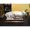 FIGURA PORCELANA CARRO BUEYES