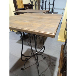 MESA ALTA FORJA MADERA 