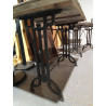 MESA RECTANGULAR FORJA Y MADERA