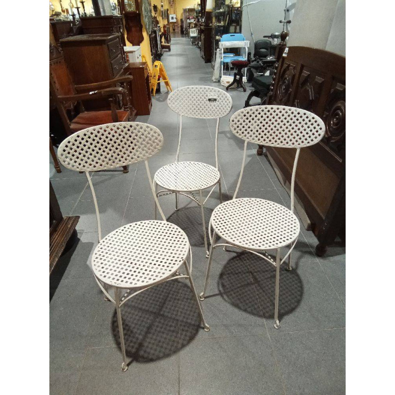 SILLA METALICA BLANCA