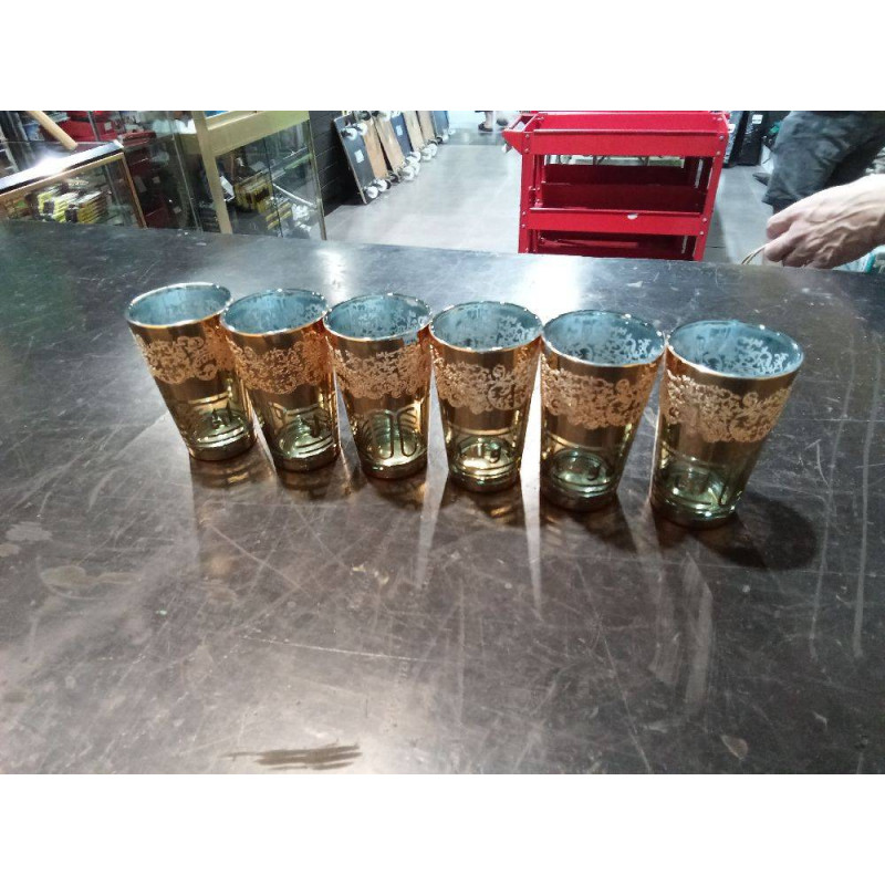 JUEGO 6 VASOS TE
