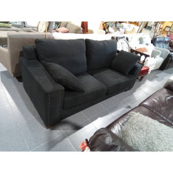SOFA 2 PLAZAS NEGRO + 2...